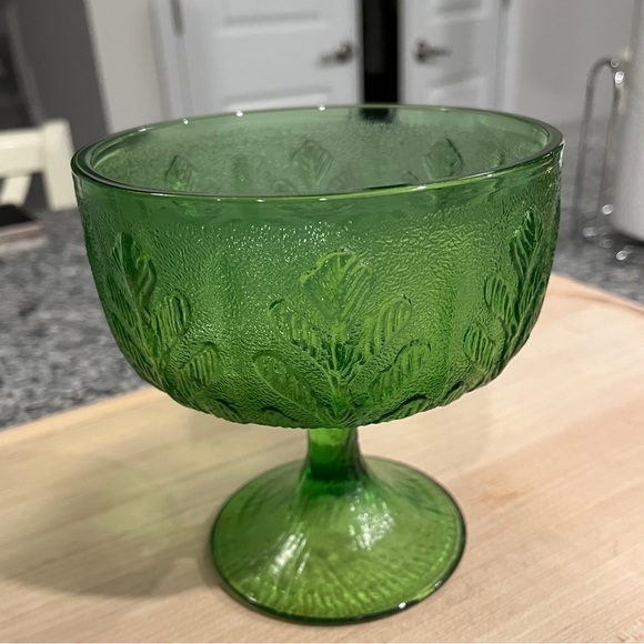 Vintage FTD Glass Footed Candy Dish - Picture 3 of 5